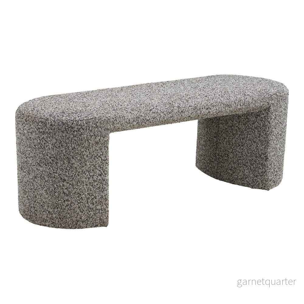 House Nordic Westport sittbänk 120×45×44 cm – svart/vit