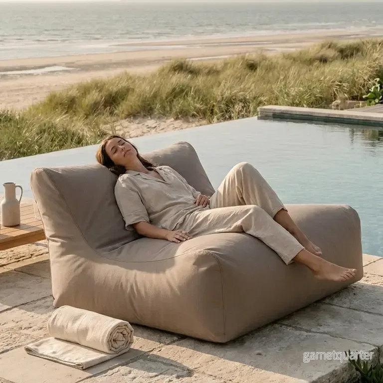 Sittsäck Soffa Lounge Colorin Taupe