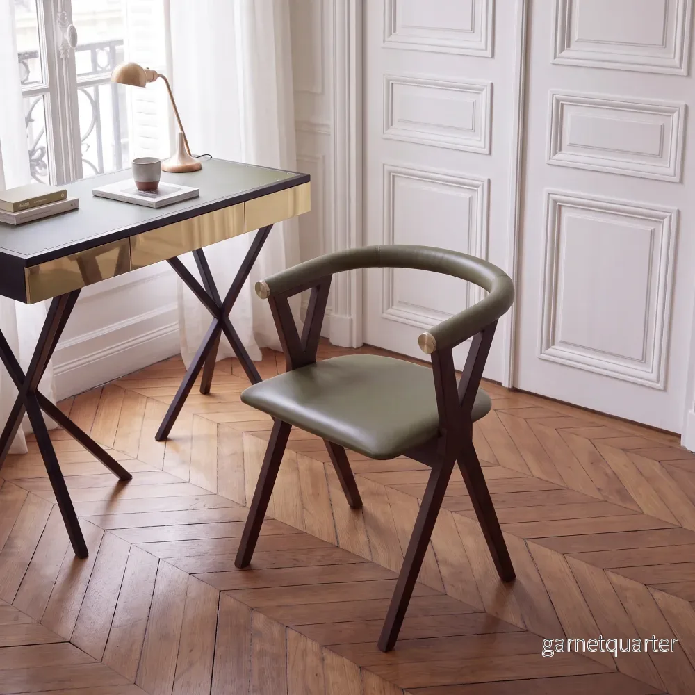 NEB Desk Chair in Green Leather - Bild 2
