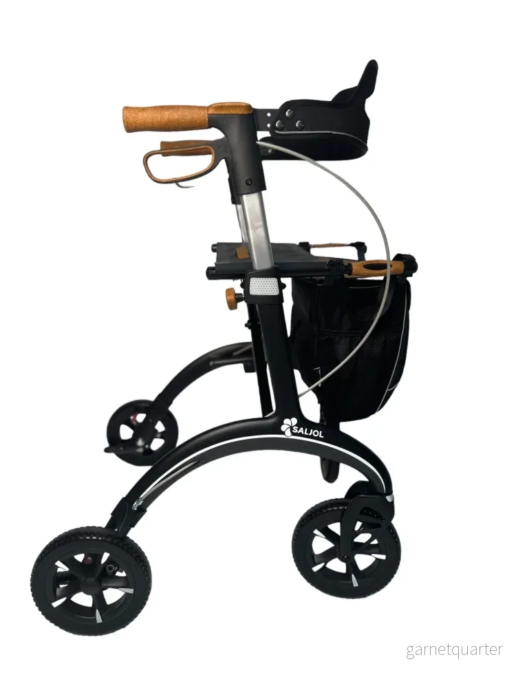 SALJOL ”Luksus” kolfiberrollator – unikt tyskt design och ultralätt rollator, endast 5,8 kg Dyb Grøn