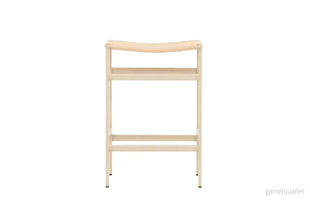 Polly barstol utan ryggstöd, beige - Bild 3