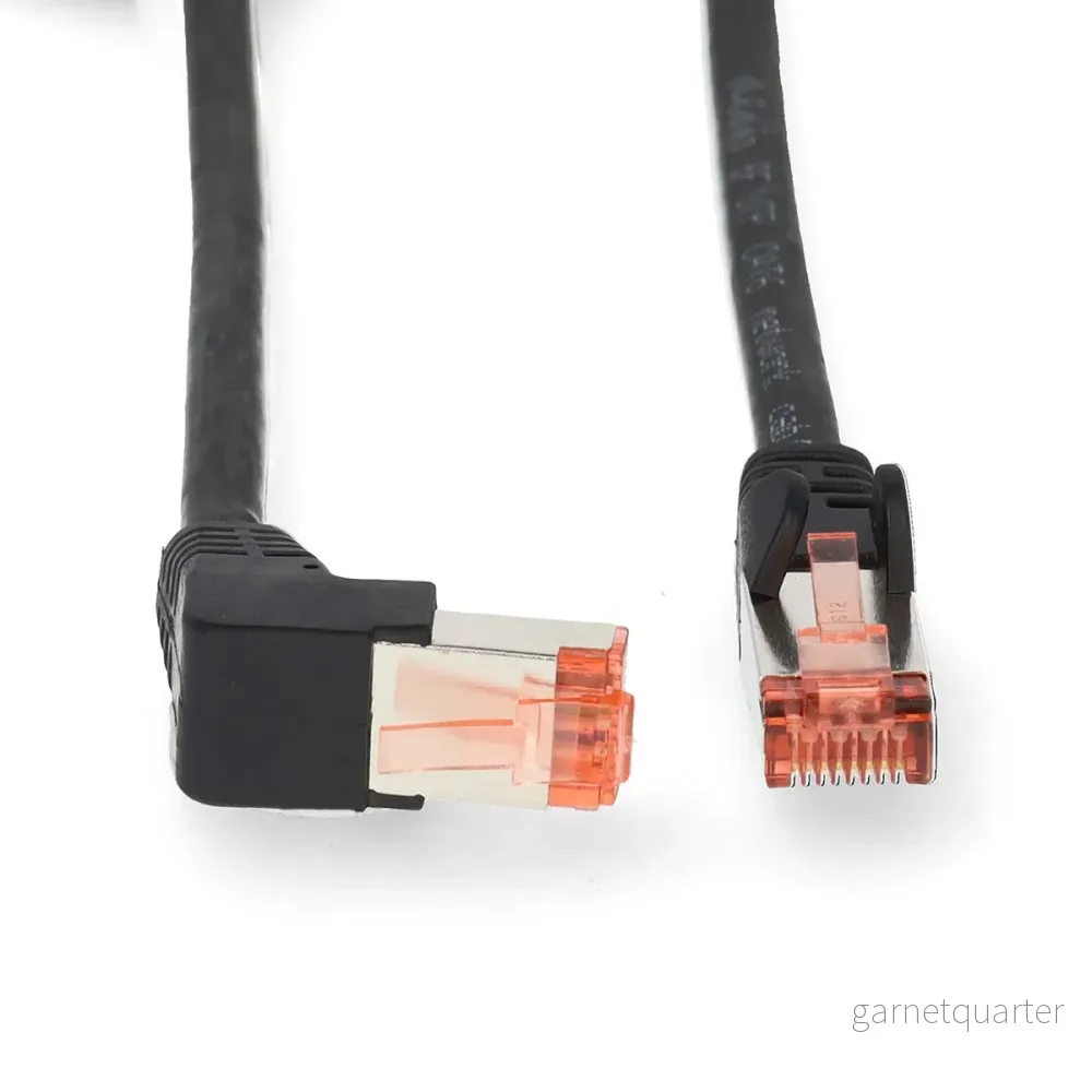 UTP-kabel med vinklad kontakt 5 meter - Bild 2