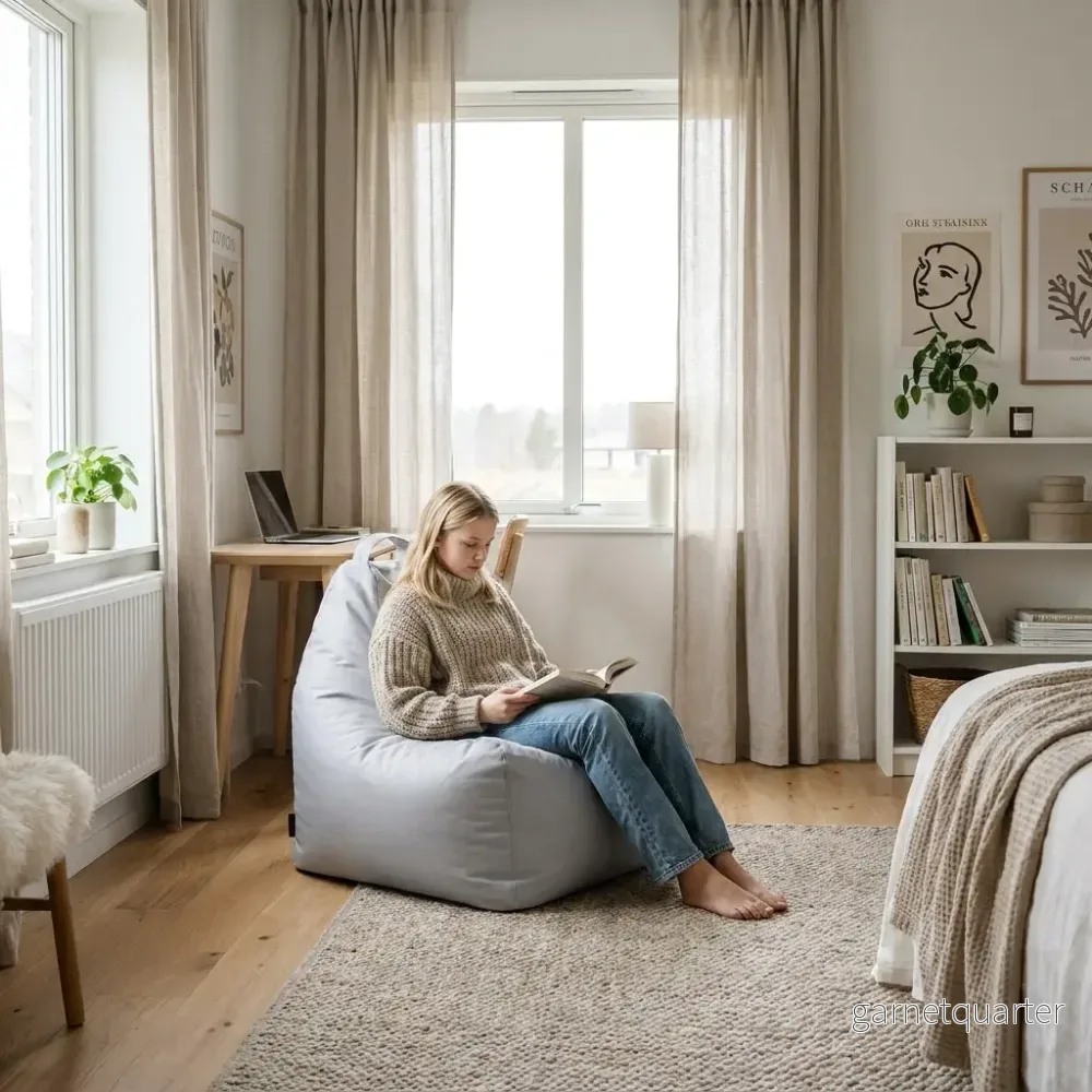 Sittsäck Play OX White Grey