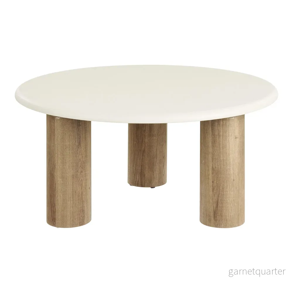 House Nordic Fondi soffbord Ø80×40 cm – sand/brun - Bild 3
