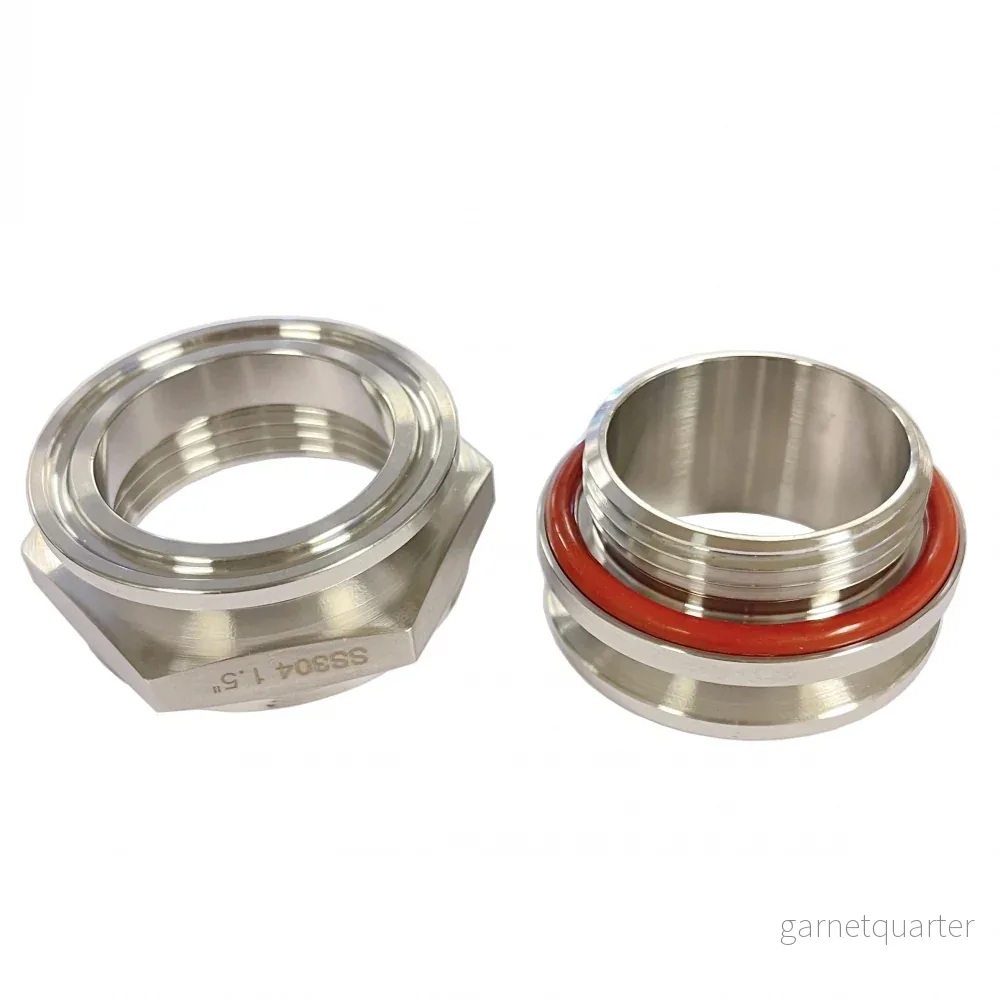 1,5" Tri-Clamp svetsfri genomföring, tri-clamp i båda ändar - Bild 2