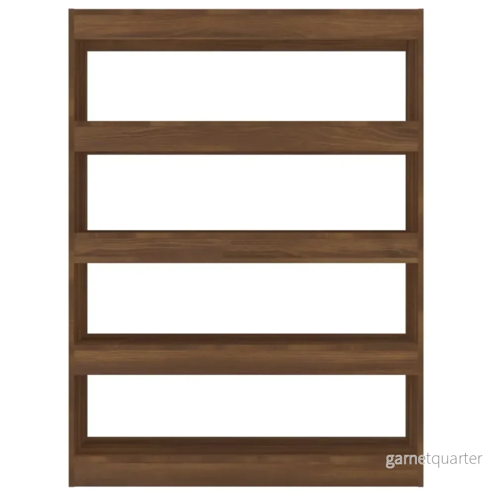 Bokhylla / rumsavdelare – brun ek, 100×30×135 cm - Bild 2