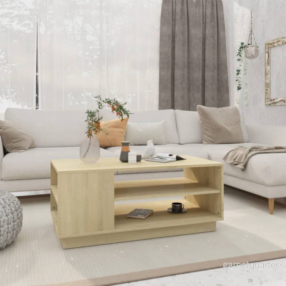 Soffbord – sonoma ek, 102×55×43 cm - Bild 3