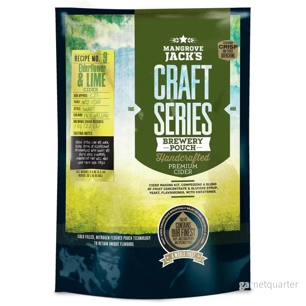Craft Series Elderflower & Lime Cider Ekstraktkit – 2,4kg Craft Series Elderflower & Lime Cider Ekstraktkit – 2,4kg
