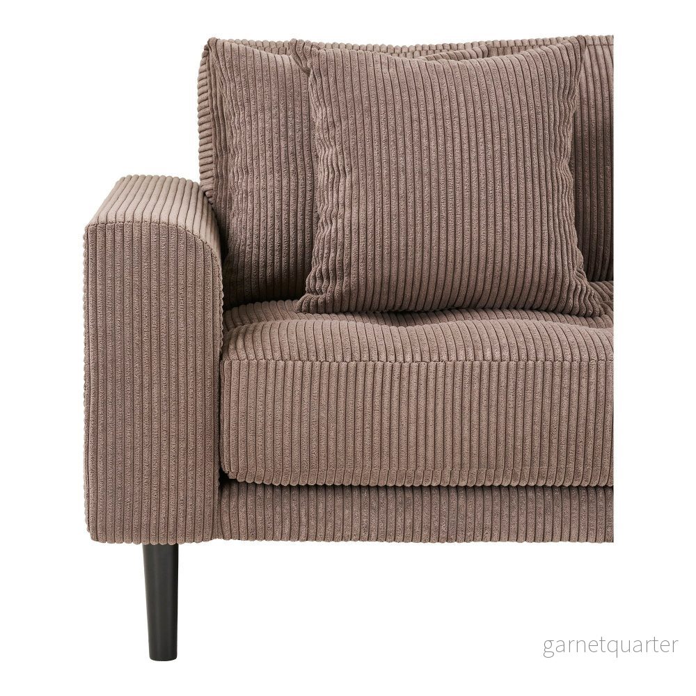 House Nordic Lido loungesoffa – höger, brun manchester - Bild 3