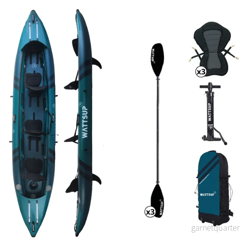 WattSUP COD 3-Personers Uppblåsbar Kajak 460 cm – Collection 2025 WattSUP COD 3-Personers Uppblåsbar Kajak 460 cm – Collection 2025