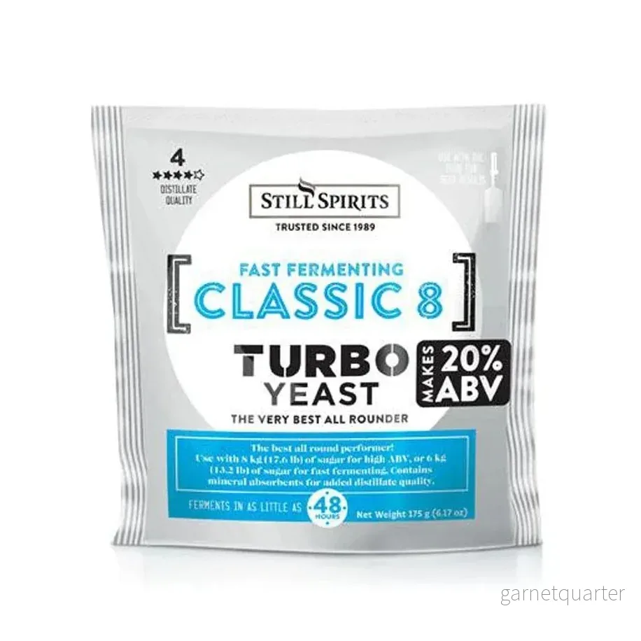 Still Spirits Classic 8 Urea Turbo Yeast 175g – turbojäst Still Spirits Classic 8 Urea Turbo Yeast 175g – turbojäst