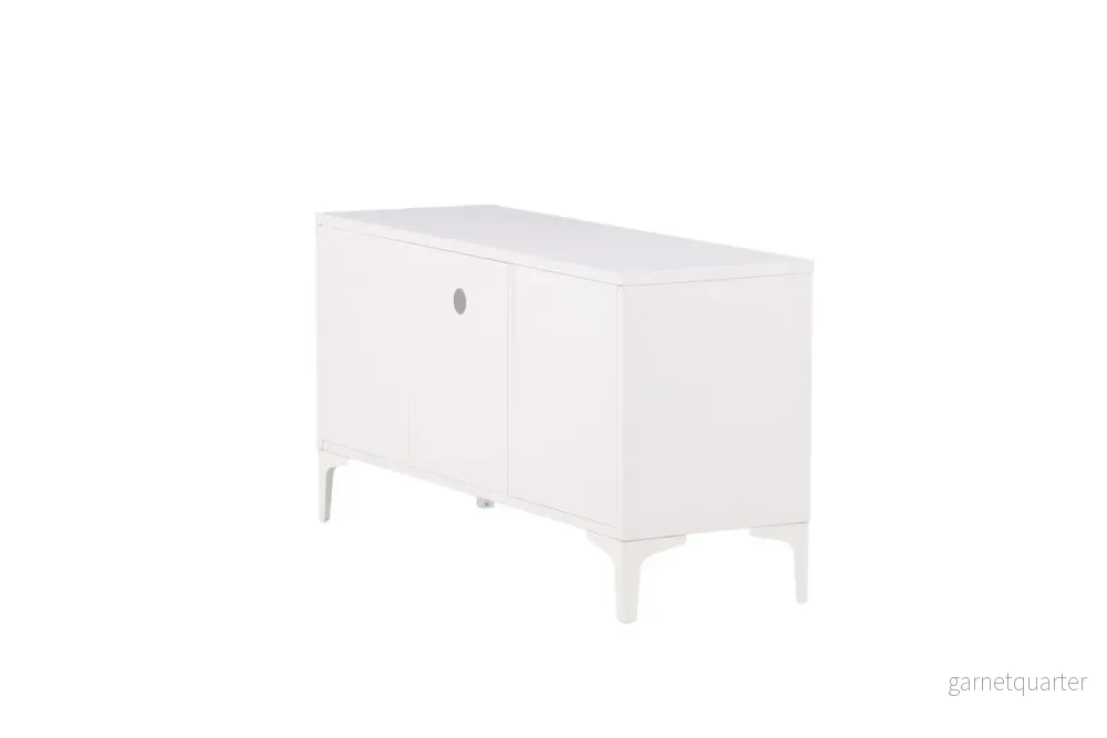 Piring tv-bänk, vit - Bild 3