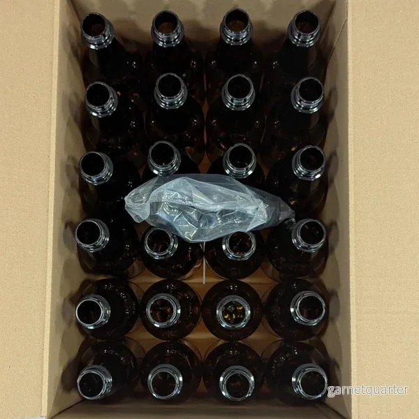 Handcraft Supplies 500ml ölflaskor av PET plast & skruvkorkar - låda med 24 st - Bild 2