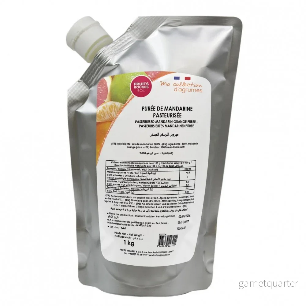 Mandarin fruktpuré 1kg – Fruits Rouges & Co Mandarin fruktpuré 1kg – Fruits Rouges & Co