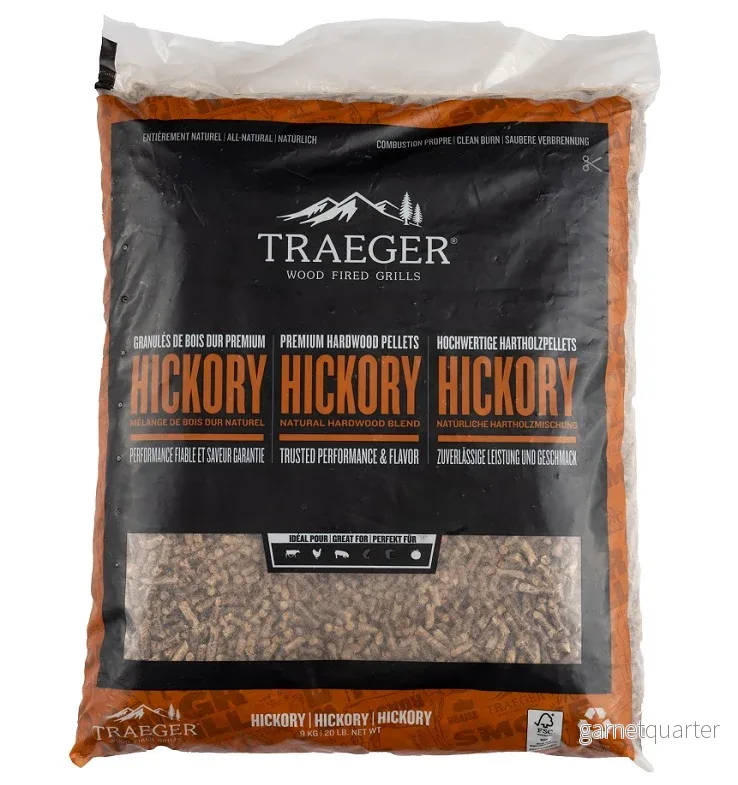 Traeger FSC Hickory Pellets 9kg Traeger FSC Hickory Pellets 9kg