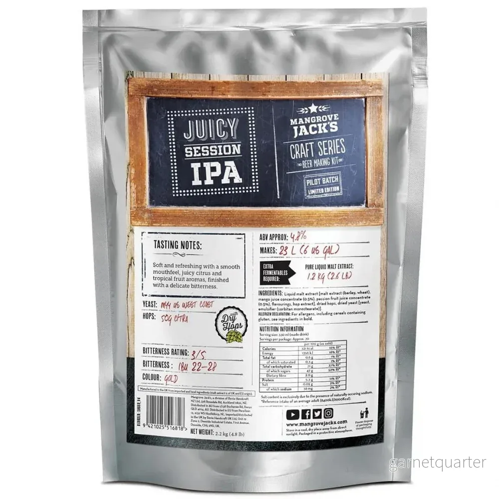 Craft Series Juicy Session IPA ekstraktkit – 2,2kg Craft Series Juicy Session IPA ekstraktkit – 2,2kg