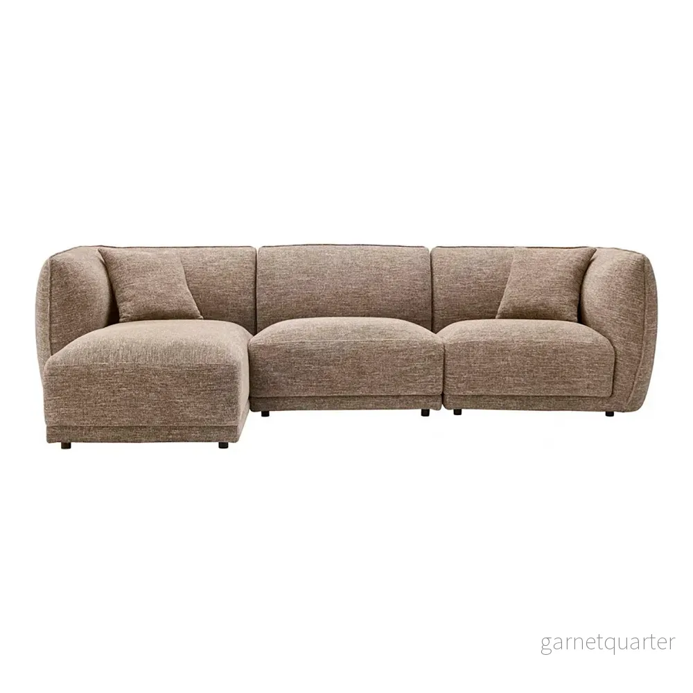 House Nordic Noor loungesoffa – vänstervänd, brun House Nordic Noor loungesoffa – vänstervänd, brun