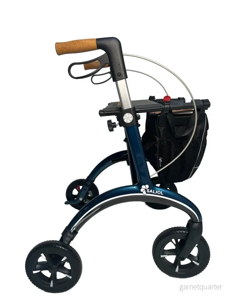 SALJOL ”Luksus” kolfiberrollator – unikt tyskt design och ultralätt rollator, endast 5,8 kg Midnats Blå