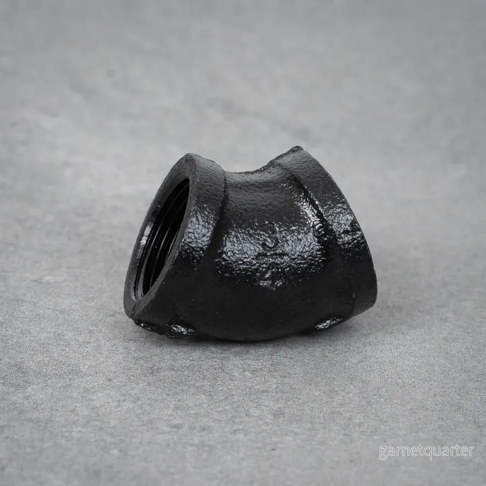 Rörböj 45° - 26 mm - Svartlackerad - Bild 3