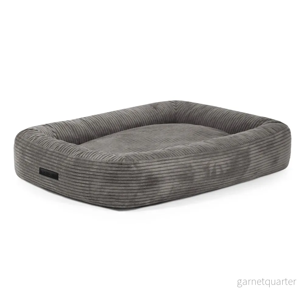 Hundbädd 100 Waves Dark Grey