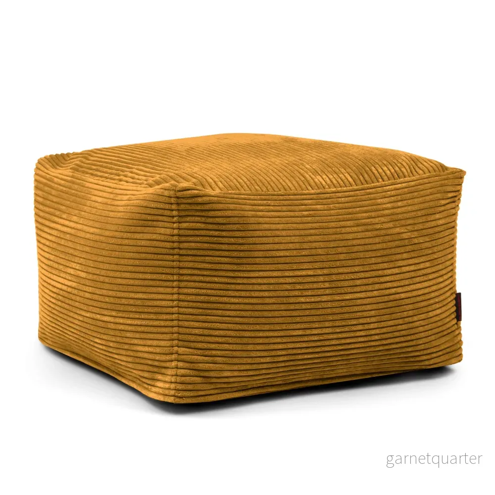 Sittpuff manchester Softbox Waves Mustard - Bild 2