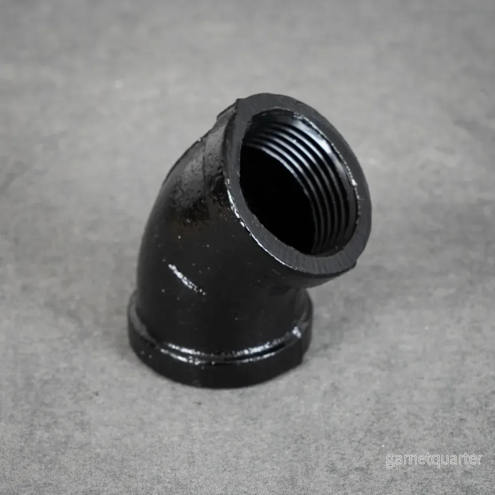 Rörböj 45° – 32 mm – Svartlackerad Rörböj 45° – 32 mm – Svartlackerad
