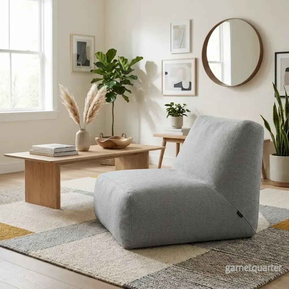 Sittsäck Tube 100 Dunẽs Fluffy White