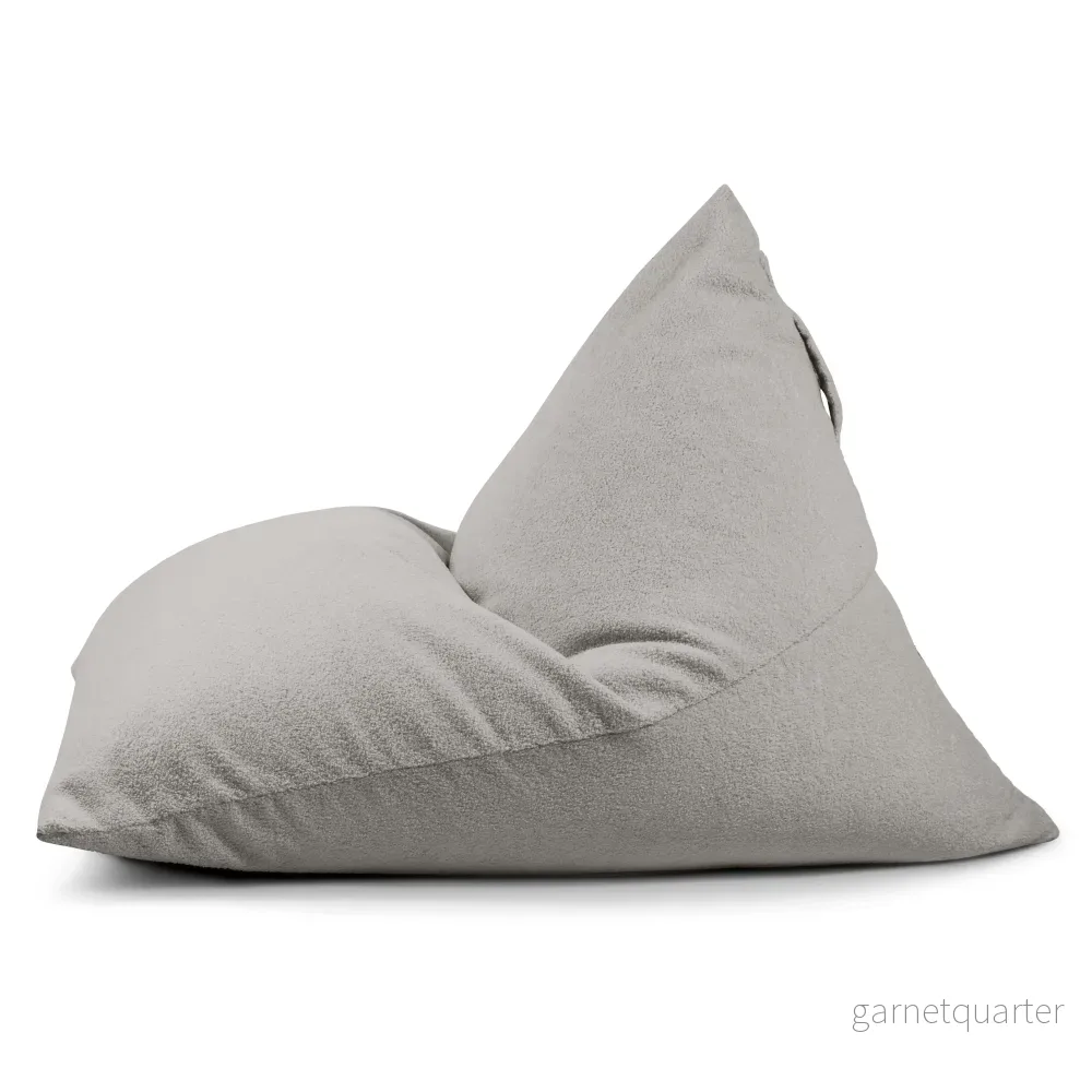 Sittsäck Razz Teddy White Grey