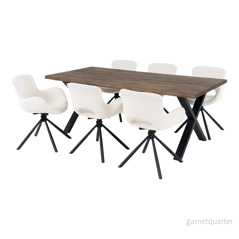 House Nordic Toulon & Amorim matgrupp med 6 stolar House Nordic Toulon & Amorim matgrupp med 6 stolar