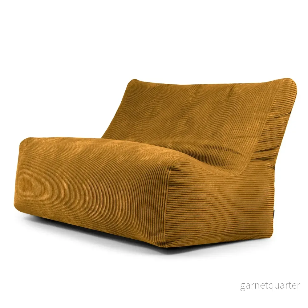 Sittsäck Soffa Seat Waves Mustard