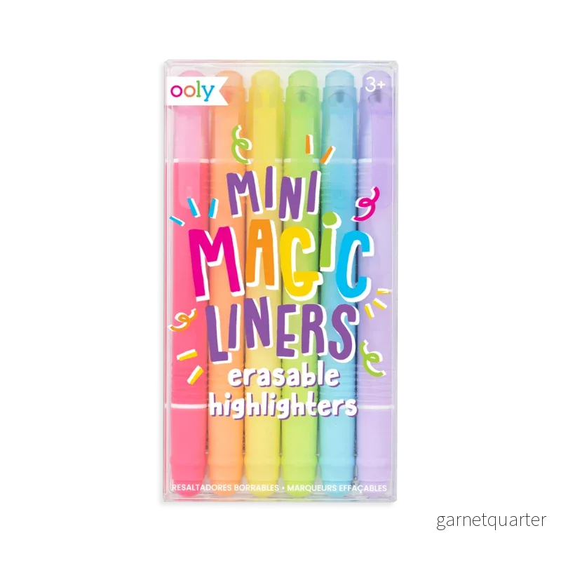 Ooly Mini Magic Liners Erasable Highlighters