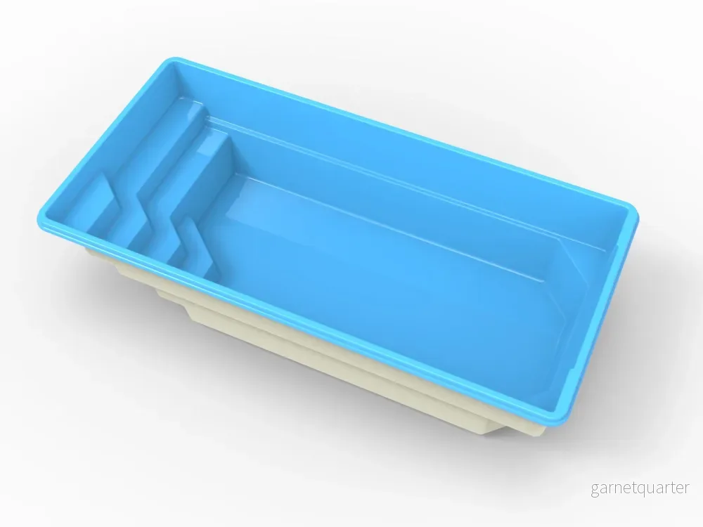 Glasfiberpool Vombsjön 6,30m x 3,10m x 1,50m - Bild 2