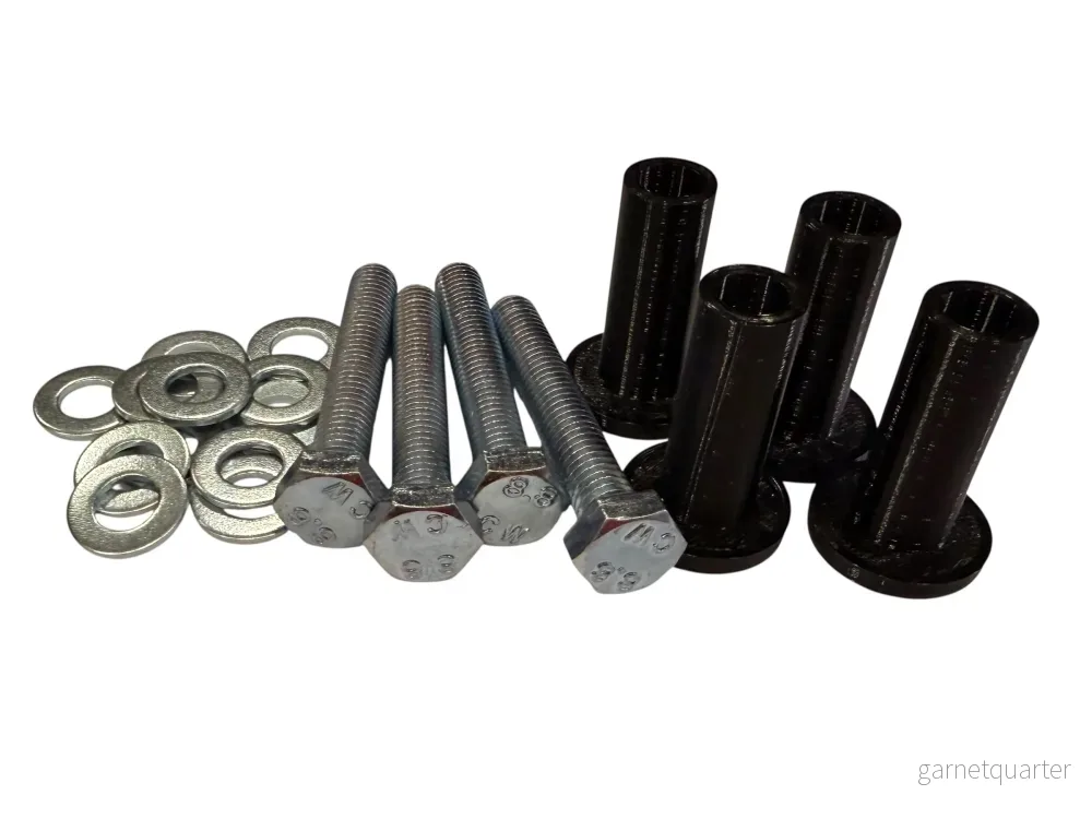 P-Ring Adapterset lämplig för Samsung TV – 4x P-Ring – 4x M8x50mm skruvar + 12 ringar – För montering av TV-fäste - Bild 3