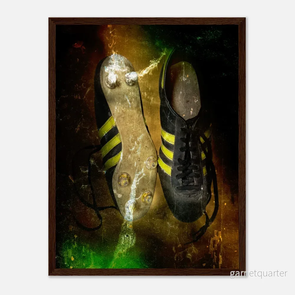 Retro fotbollsskor – Retroposter Retro fotbollsskor – Retroposter