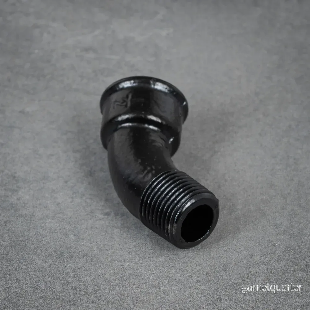 Långböj 45° m/f - 20 mm - Svartlackerad - Bild 2