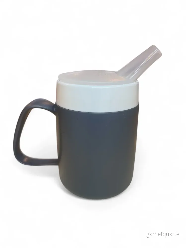 Ergonomisk Drickmugg – 180 ml, Hållbar och Säker för Varma Drycker Mørkegrå