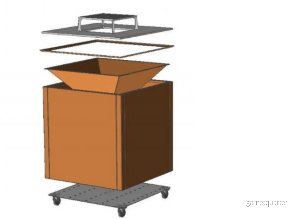 Galvaniserad bottenplatta av stål för lägereldgrill - Bild 3