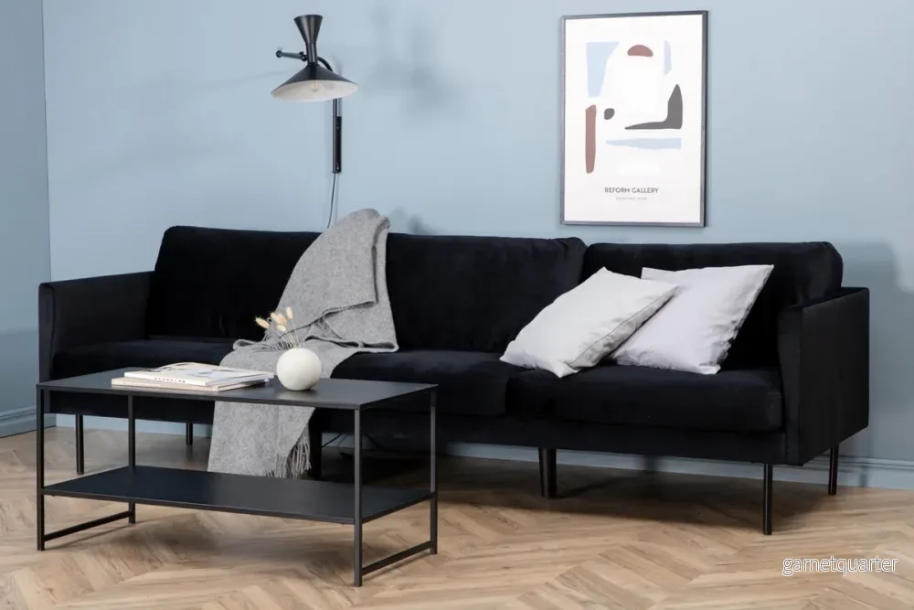 Zoom 3-sitssoffa, svart - Bild 3