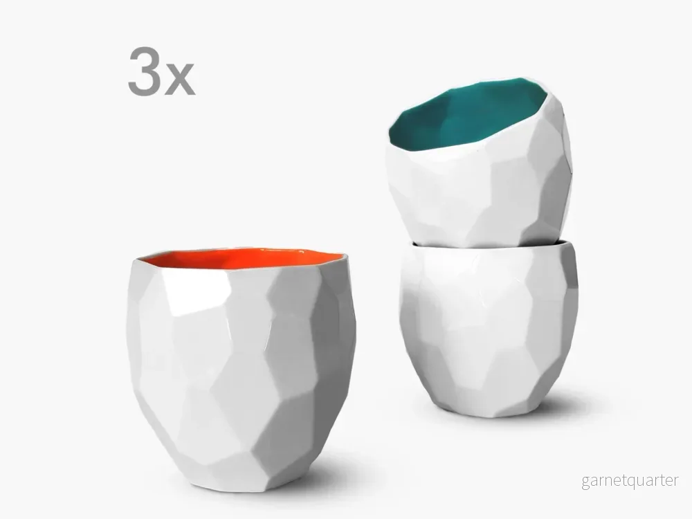 3x Poligon Espressokopp