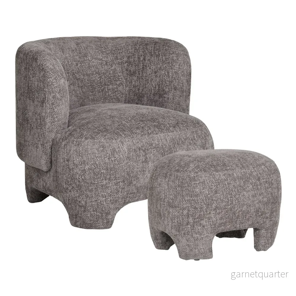 House Nordic Nazare Set – Loungefåtölj och Puff House Nordic Nazare Set – Loungefåtölj och Puff