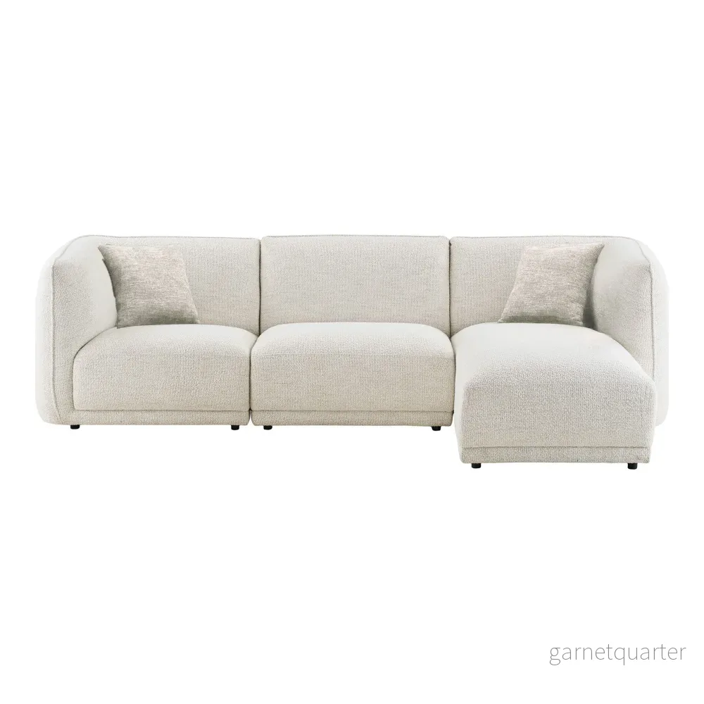 House Nordic Noor loungesoffa – högervänd, off-white