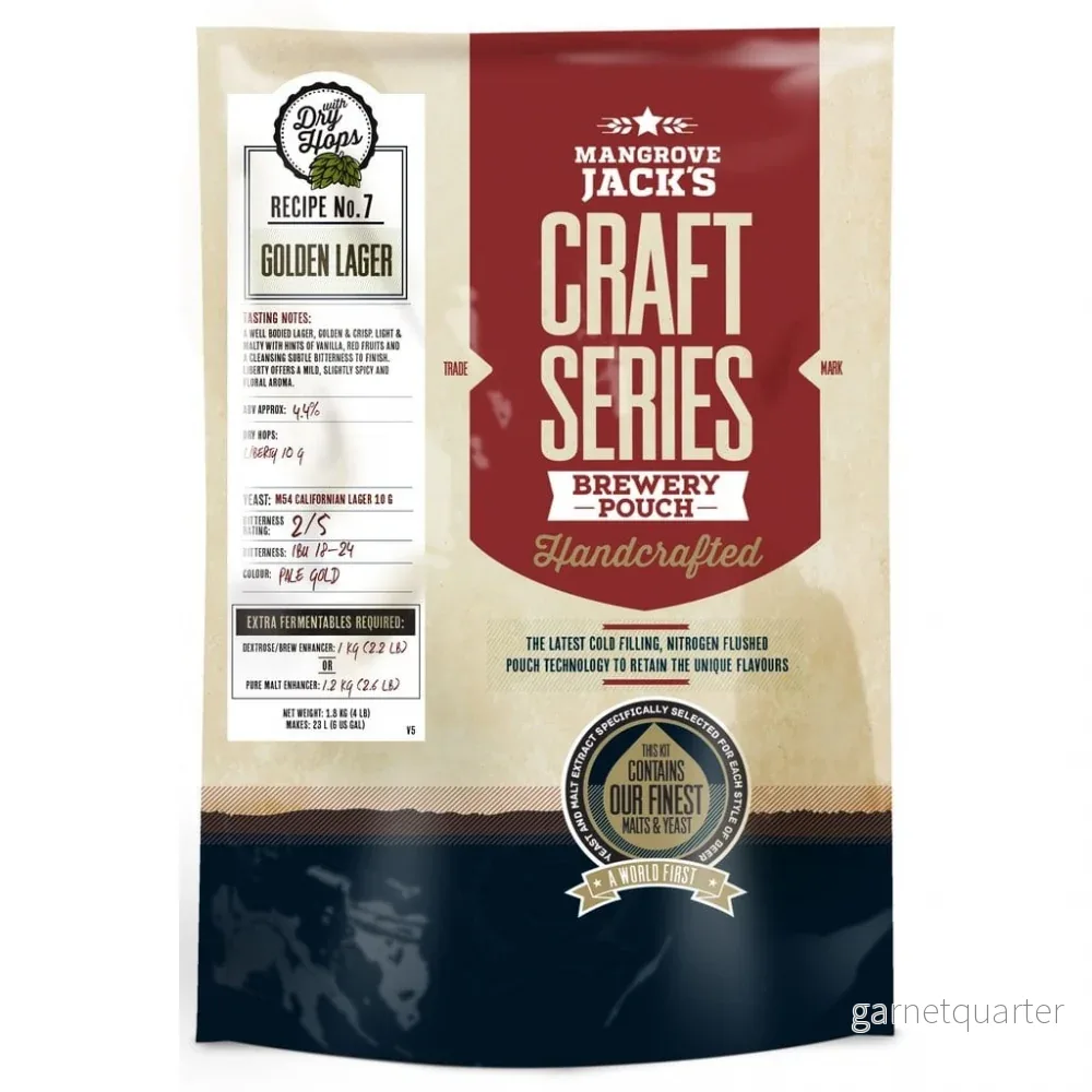 Craft Series Golden Lager with dry hops ekstraktkit – 1,8kg Craft Series Golden Lager with dry hops ekstraktkit – 1,8kg