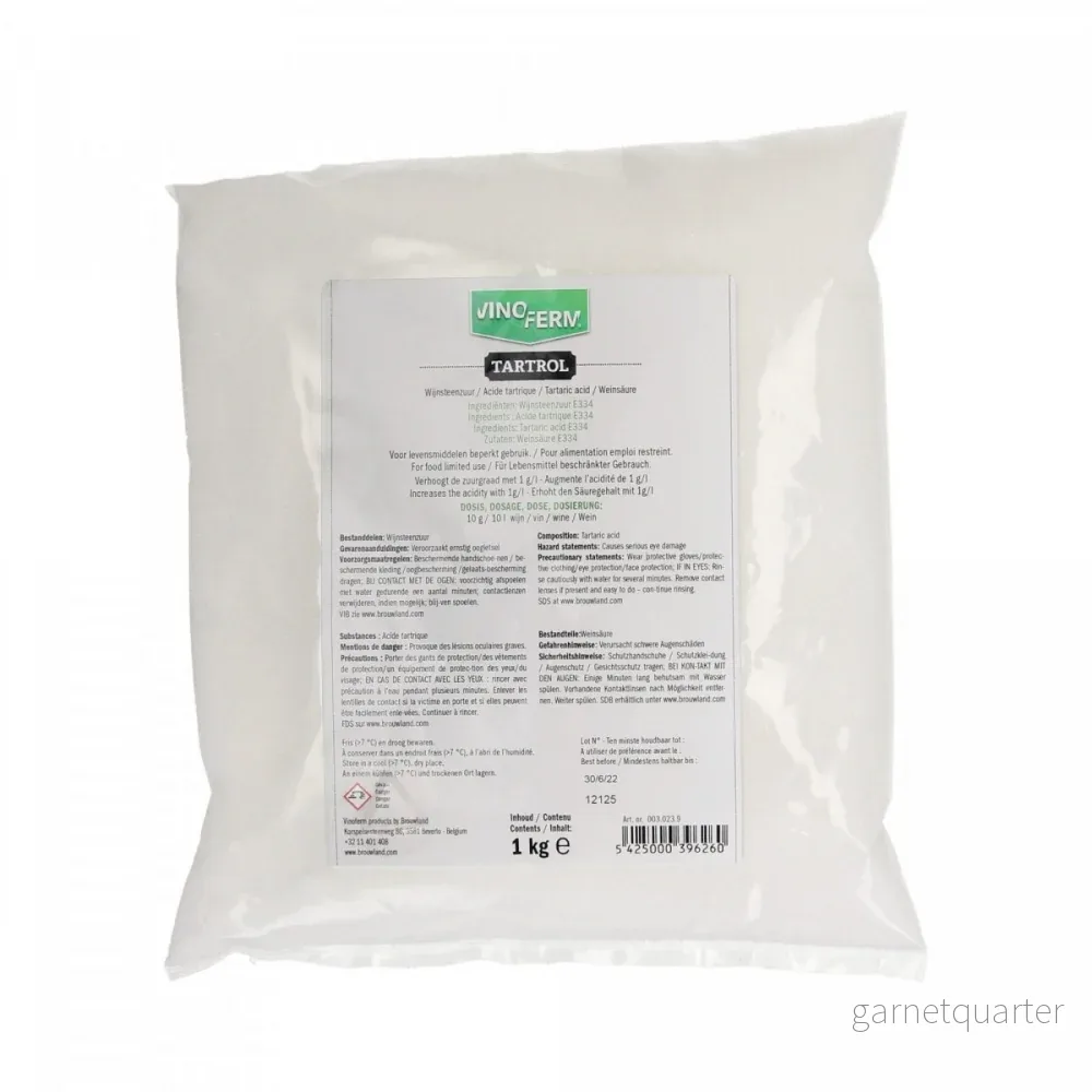 Vinoferm Tartrol vinsyra 1kg