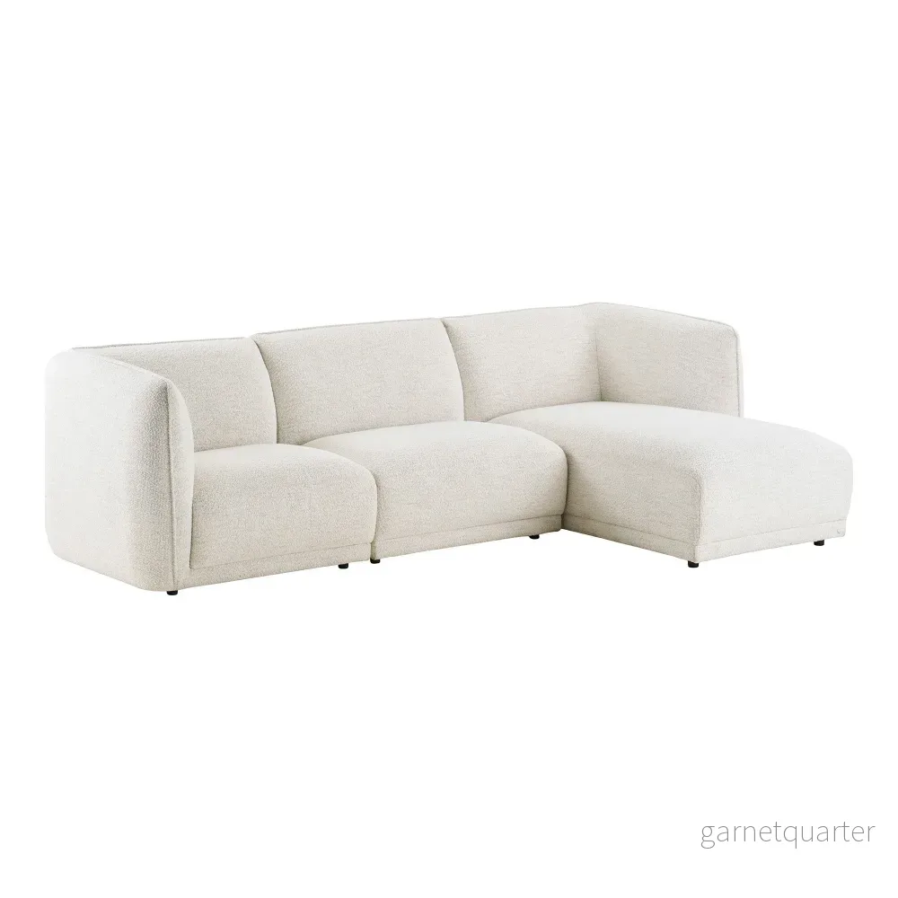 House Nordic Noor loungesoffa – högervänd, off-white - Bild 2