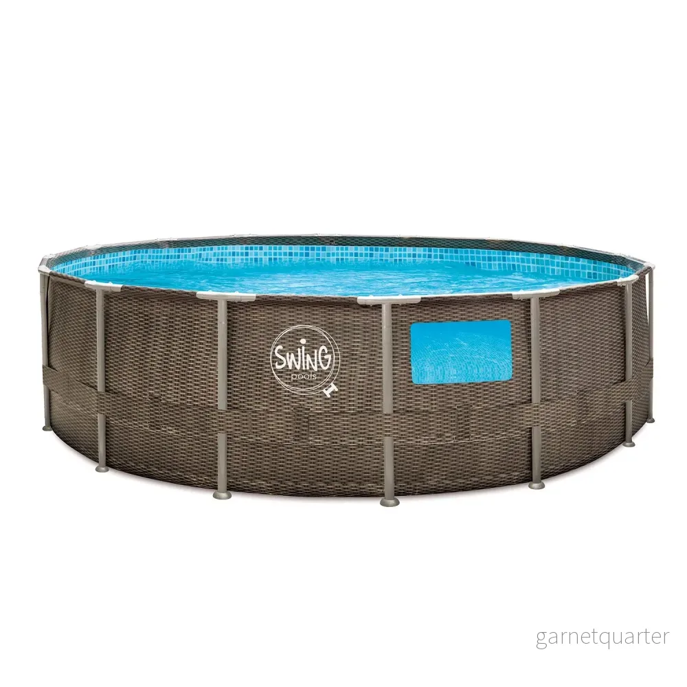 Mountfield Elite Wicker rampool med fönster 4,57 × 1,22 m Mountfield Elite Wicker rampool med fönster 4,57 × 1,22 m