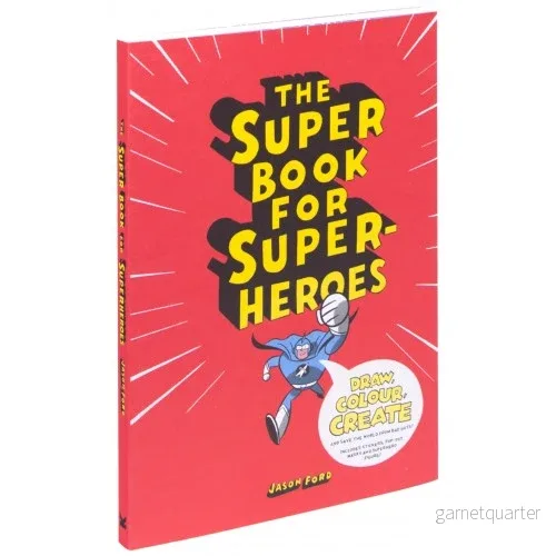 The Super Book for Superheroes (Målarbok)
