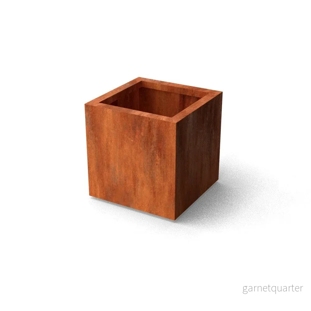Geroba Blomlåda Quadra Corten 50x50x50cm