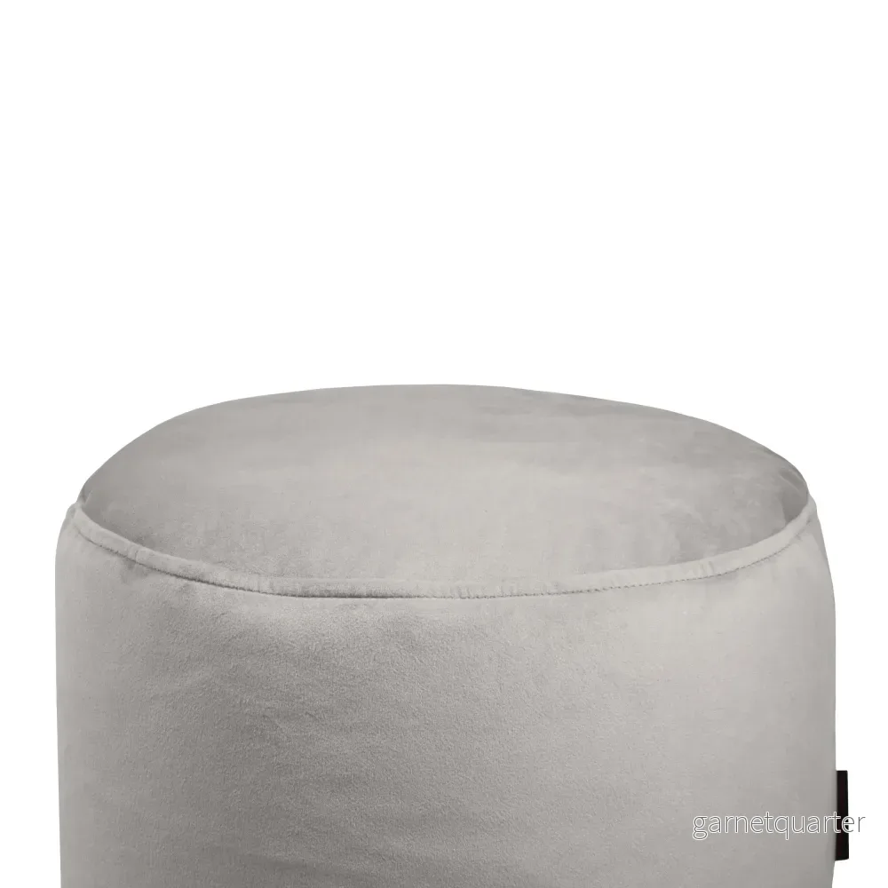 Sittpuff Fotpall Mini Barcelona White Grey - Bild 3