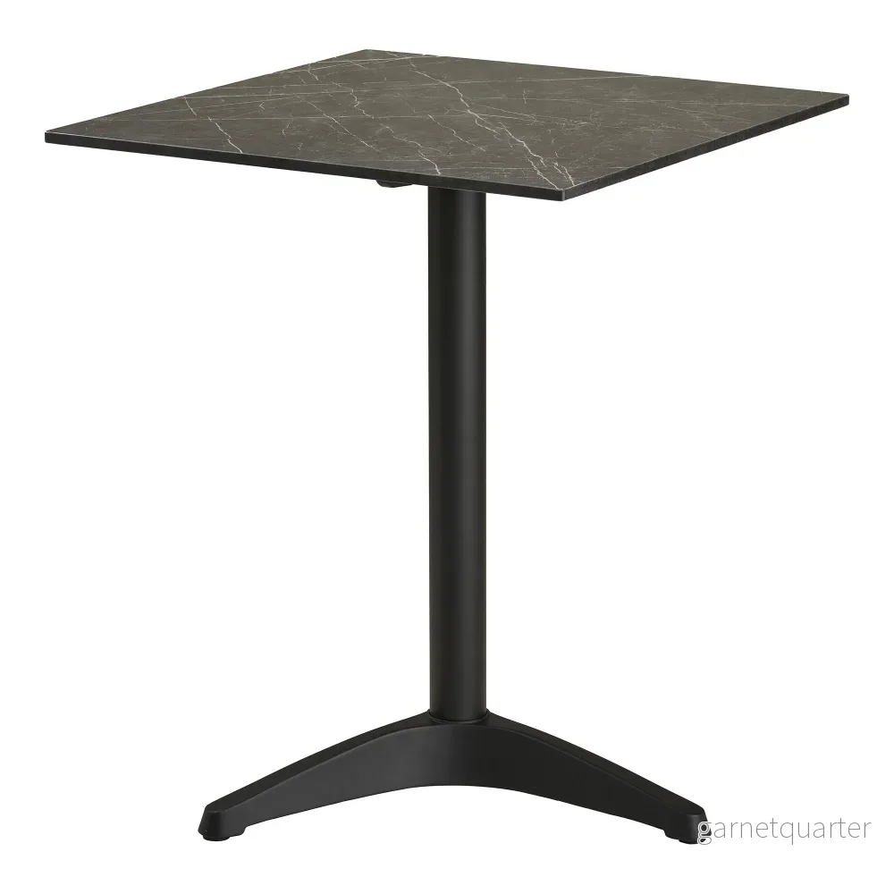 House Nordic Bistro cafébord mörkgrå/svart 60 × 60 cm - Bild 2