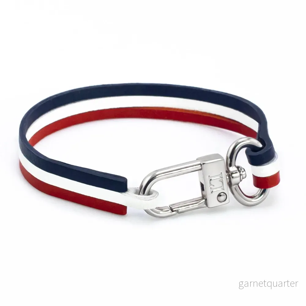 Paris Armband i Italienskt Läder Med Silverfärgat Lås – 21 cm - Bild 2